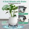 W B D WEIBIDA 2 Pack Round Dolly with Wheels