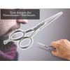Bartschere aus Solingen Haarschere mit einseitiger Mikroverzahnung Made in Germany