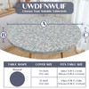 uwdfnwuif Elastic Round Tablecloth Washable Fitted Table Cover for Indoor