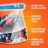 Hefty Slider Freezer Kitchen Storage Bags, Gallon Size, 25 Count