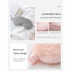 WIZBIOTECH Cute Fluffy Eye Mask for Sleep Travel Breathable Eyeshade