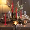 SEHNSY Red Flameless Taper Candles with Remote and Timer,Valentine Flameless