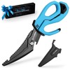 FLISSA 10" Fishing Scissors, Stainless Steel Detachable Kitchen Scissors, Fishing