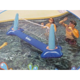 PoolCandy Inflatable Volleyball Set Over 7.5ft Wide for Ages 6+, Pool Candy
