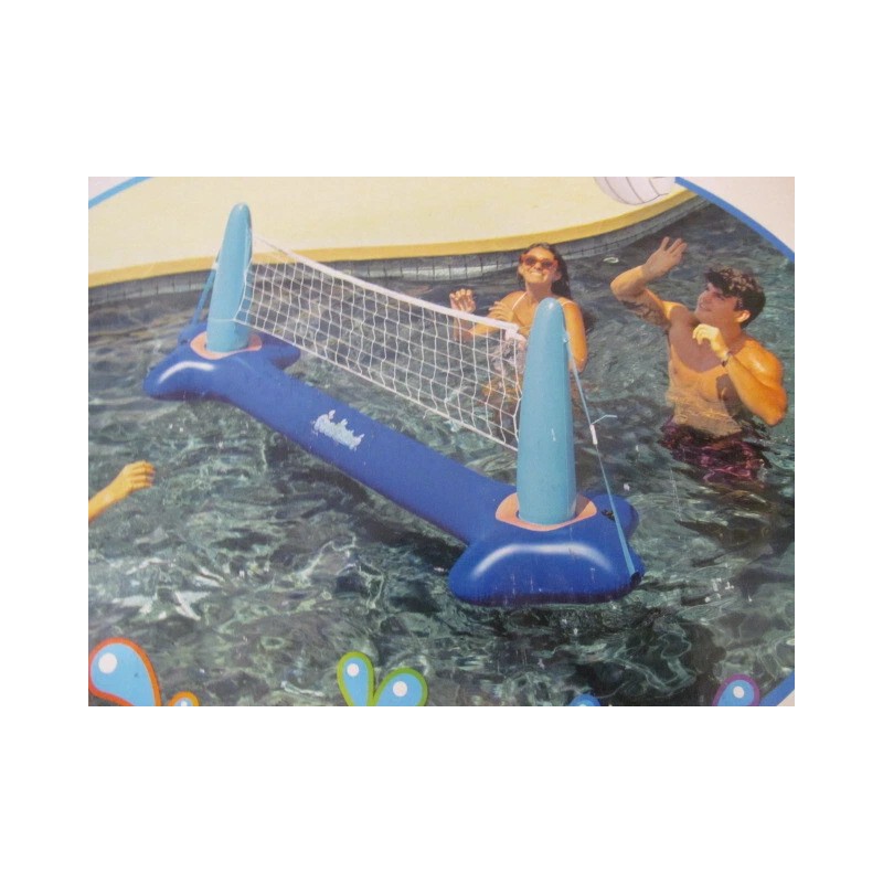 PoolCandy Inflatable Volleyball Set Over 7.5ft Wide for Ages 6+,