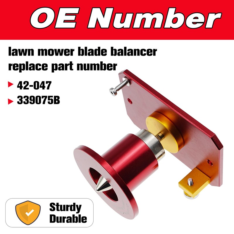 LEVANLIGHTING Updated 42-047 Lawn Mower Blade Balancer,Wall Mounted Blade Balancing