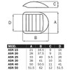 ASN Tension Buckle/Ladder Buckle/Adjuster for 30 mm Webbing Pack of