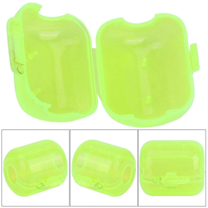 Roberee Fishing Hook Box – 50 Pieces Fluorescent Yellow Plastic