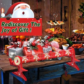 Wrapping Paper Cutter, Tabletop Gift Wrapping Tool Clamp Solution Integrated Tape Dispenser to Secure Your Wrapping Paper Roll & Tape for Easier Gift Wrapping Wrapping Paper(red)