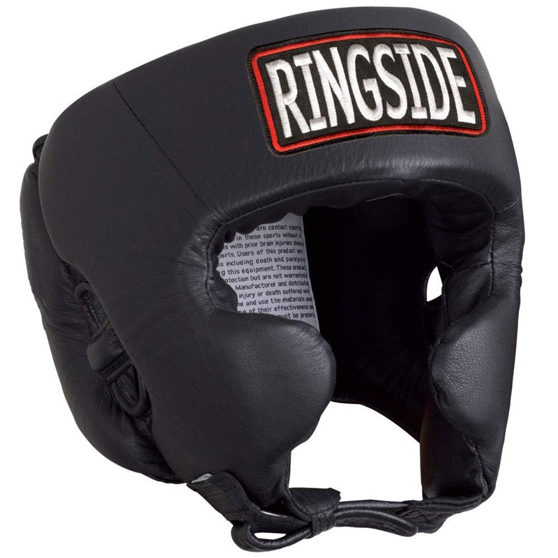 Ringside Competition-Like Boxing Headgear with Cheeks, White, Small