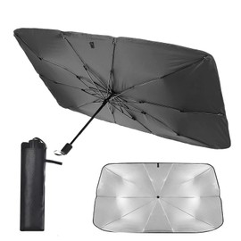 Car Sun Protection, Sun Protection Car Windscreen Foldable, UV Protection and Insulation Parasol Car, Windscreen Sun Protection, Sun Protection Car Windscreen Interior for Most Cars