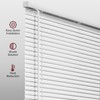 CHICOLOGY Cordless Vinyl Mini Blind, Window Shade, Blackout, Midnight White,