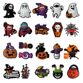 Thapncow Set of 21 Cartoon Shoe Decorations, Cute Shoe Decorations, PVC Shoe Decorations, Kids Shoe Decorations, for Decorating Teen, Women and Men Shoes