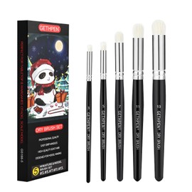 GETHPEN Dry Brush Miniature Painting,Dry Brush Set,5 Sizes Hobby Detail Paint Brush Set,Acrylic Paint Brushes for Tabletop & Wargames,40k,Citadel,Scale Model,DND Miniatures,Watercolor Oil Painting