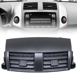 ATUOTPO Center Dash A/C Outlet Air Vent Panel Cover 55670-42060-B0 55670-0R010-B0 Compatible with Toyota RAV4 Base Limited Sport 2.4L L4 2006-2008 2.5L L4 2009-2012 Center Grille