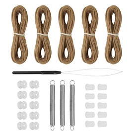 GYPNS RV Pleated Shade Repair Kit Fit for Camper Blinds and Pleated Shade Downs Spool Restringing, RV Windows & Skylights Vertical Blind Replacement Parts (Brown)