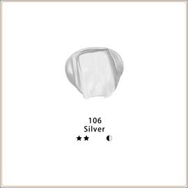 Artecho Silver Acrylic Paint, Silver Paint (120ml / 4.05oz) Tubes, Art Craft Paints for Canvas, Rock, Stone, Wood, Fabric, Art Supplies