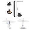 NearMoon Rain Shower Head With Shower Arm, Ceiling Mount Square