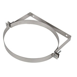Stainless Steel Wall Bracket Chimney Liner Clip Flue Liner Clamp Holder Multi Fuel Stove Support KJ20 (110mm)