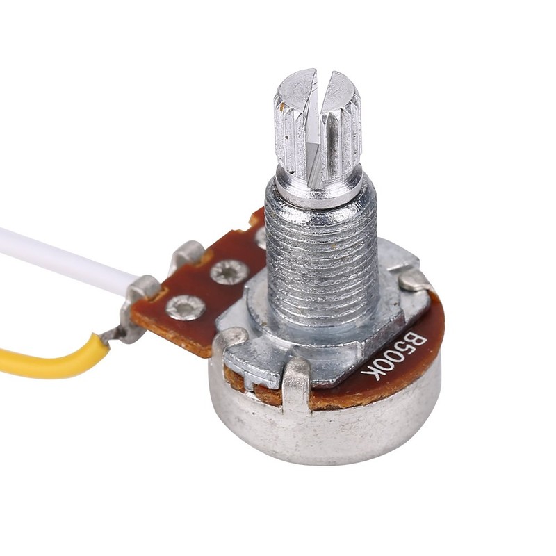 Guitar Wiring Hareness Set, 500K Pots Control Knobs 3-Way Switch