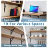20 inch Heavy Duty Shelf Brackets with Screws, 8 Pack