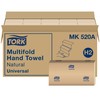 Tork Multifold Hand Towel, Natural, 100% recycled, FSC certified, Compatible