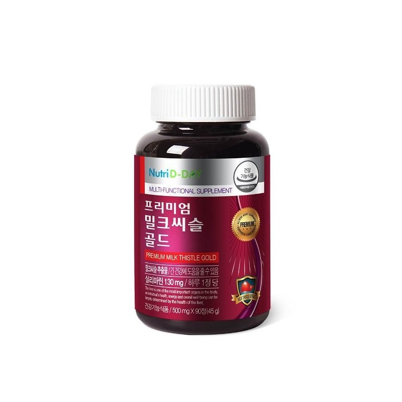 Nutriday 뉴트리디데이 프리미엄 밀크씨슬 골드 1병 (3개월분) Nutriday Premium Milk