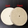 JUNLIXN 8 Inch Soft Wool Buffing Wheel - 5/8 Inch
