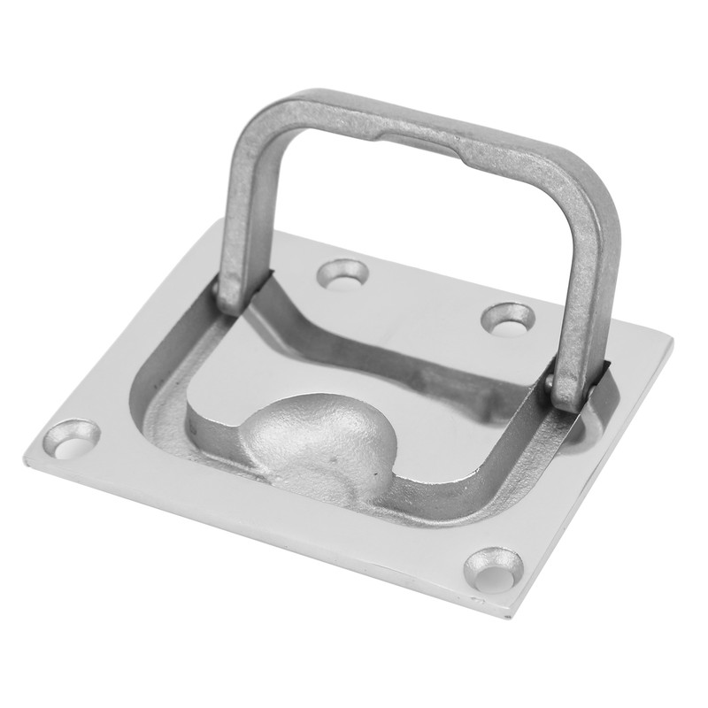 76mm Flush Pull Handle Square 316 Stainless Steel Polishing Lifting