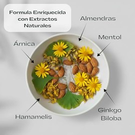 Crema para Piernas Relajante con Árnica, Ginkgo Biloba, Hamamelis y Mentol 460g