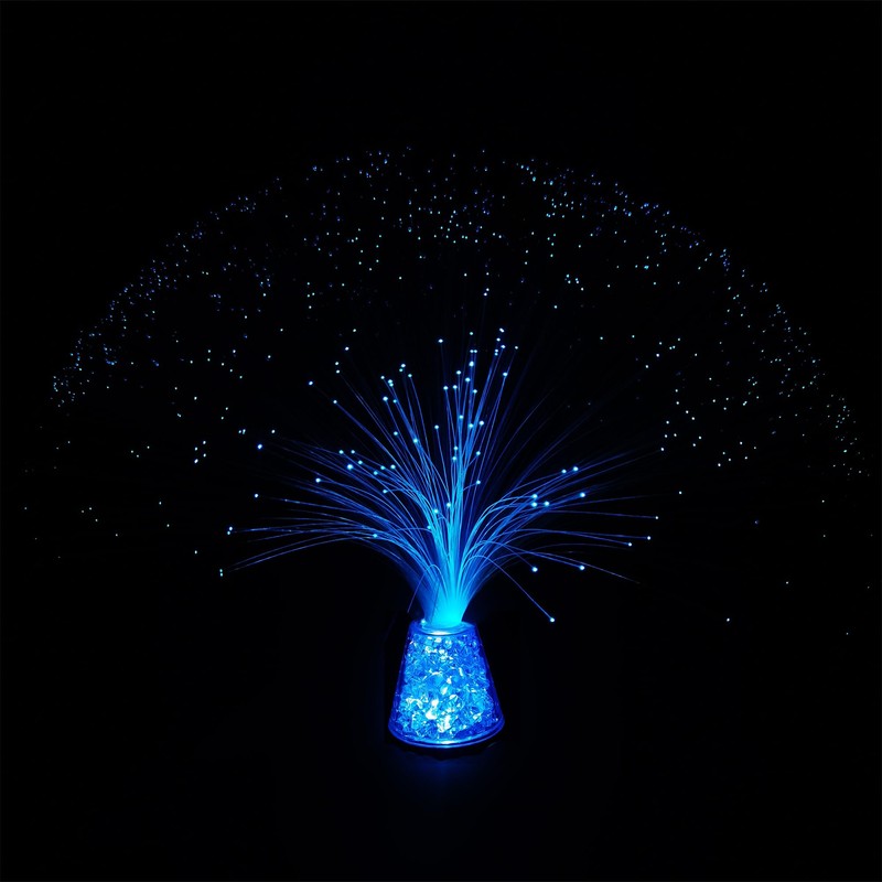 JALORDE 13 inch USB Corded Ice Fiber Optic Mood Novelty