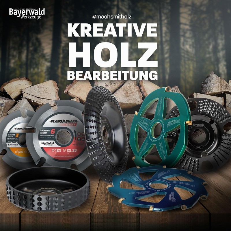 Bayerwald Woodcarver Diameter 115 mm - Milling Disc for Angle