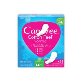 Care Free Cotton Feel Pantyliners Aloe Vera – Bundle of 2 | 112 Count (2 x 56) | Ultra-Soft & Breathable | Gentle Scent | Suitable for All Panty Shapes