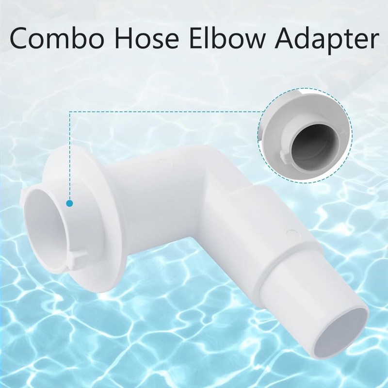TopHomer 1Pcs Pool Skimmer Vacuum Plate 90 Degree Combo Hose