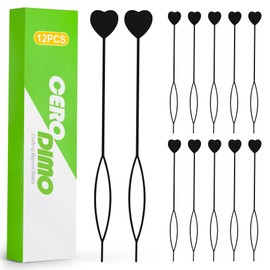 CeroDimo 12 Pcs Quick Hair Beader Tool, Hair Beaders for Braids, Bead Threader for Hair, Ponytail Maker Styling, Beads Loading Styling Kit for Kids Girls Bead Threader