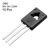 sourcing map 10 Pcs D882 Transistor 3A TO-126 NPN 3