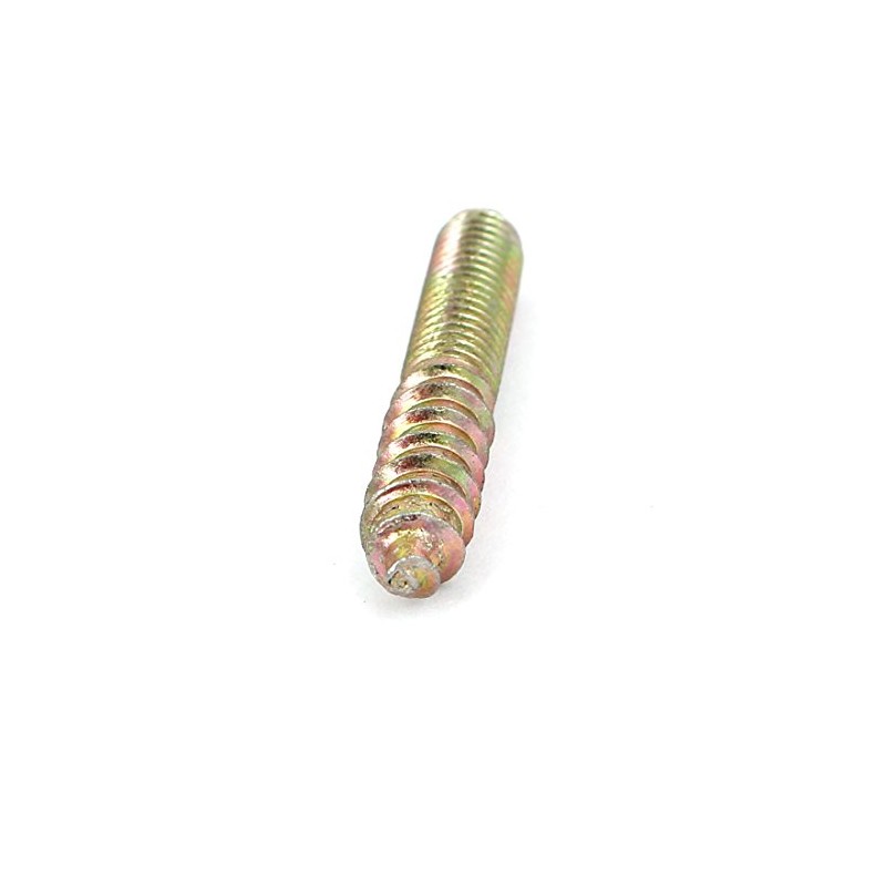 Sourcingmap M6 x 40mm Double Ended Threaded Self Tapping Screw