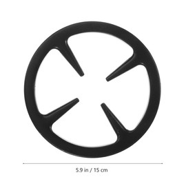 Zerodeko 2pcs Wok Ring Replacement Parts Cast Iron Wok Support Ring for Gas Stove Burner Grate Coffee Pot Holder Support Stand Milk Pot Holder Gas Stove Accessories