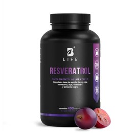 B Life Resveratrol Antioxidante de 400 cápsulas