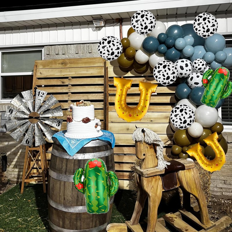 Western-Balloons - Set di 9 palloncini decorativi per feste a