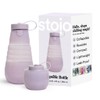 STOJO Collapsible Sports Water Bottle - Leak-Proof Reusable Silicone Travel