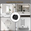 Ykendz Aluminum Mirror Mounting Clips, Round Shape Wall-Mounted Mirrors Bracket,