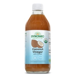 Dynamic Health Organic Coconut Vinegar with Mother 16 oz Energizing Drink