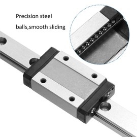 KGTCN MGN9C Linear Guide 100 mm Length Miniature Bearing Steel Linear Guide Rail with 1 Piece MGN9C Stainless Steel Sledge Trolley Block for 3D Printer X Y Z Axis and CNC Machine