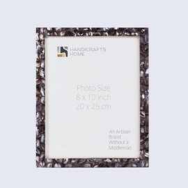 Handicrafts Home 8x10 Picture Frames - Vintage Style Wall Hanging & Desk Decor - Farmhouse Photo Frames Ideal for Living Room Office & Home Decor Picture Frame for Diploma, Wedding & Wall Decor, Grey