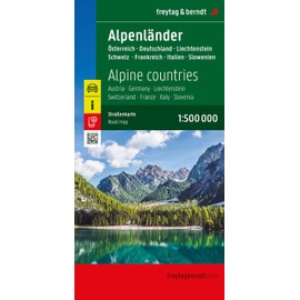 Alpenländer, Straßenkarte 1:500.000, freytag & berndt: Österreich - Deutschland - Schweiz - Frankreich - Italien - Slowenien (freytag & berndt Auto + Freizeitkarten)