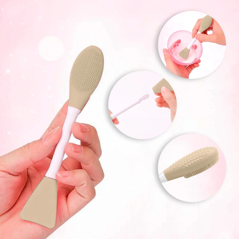 🔥 Cepillo facial 2 en 1 diler silicón limpiador y