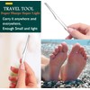 AKOAK 5 Pcs Stainless Steel Scraper Multifunctional Professional Pedicure Tools