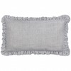 furn. Les Fruites Embroidered Ruffle Cushion Cover - Strawberries -