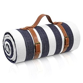 Manta de picnic extragrande de 203 x 203 cm, impermeable, lavable, resistente a la arena, plegable, 3 capas para exteriores